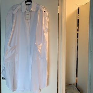 Oversized white dress